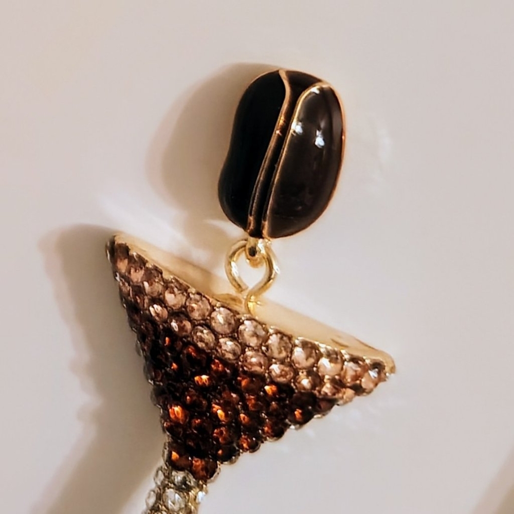 Baublebar The Espresso Yourself Earrings, ESPRESSO Martini Earrings NEW - Picture 2 of 2
